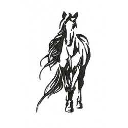 Stickdatei - Pferd Silhouette 2